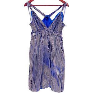 Banana Republic Dress Graffiti Print Striped Pattern